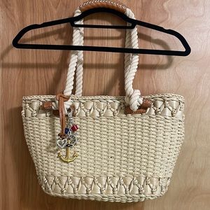 Brighton Ahoy Straw Handbag